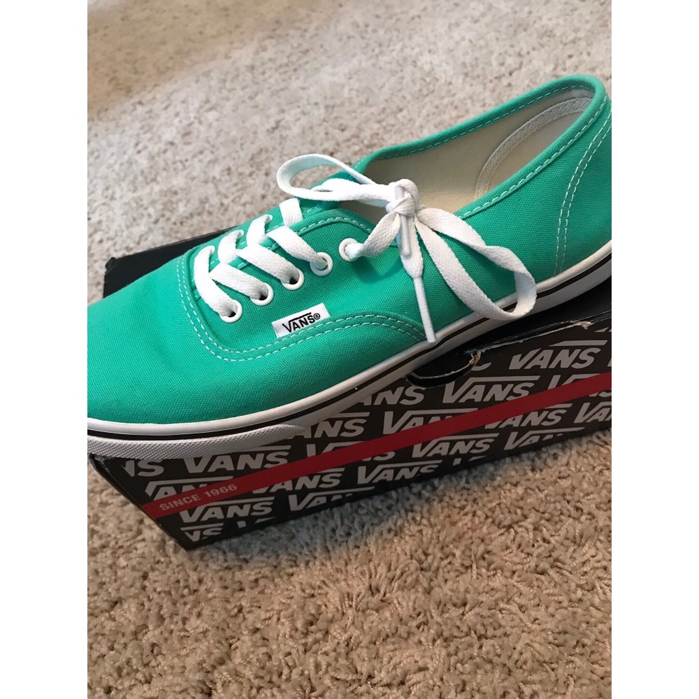 Teal-Green Authentic Vans
